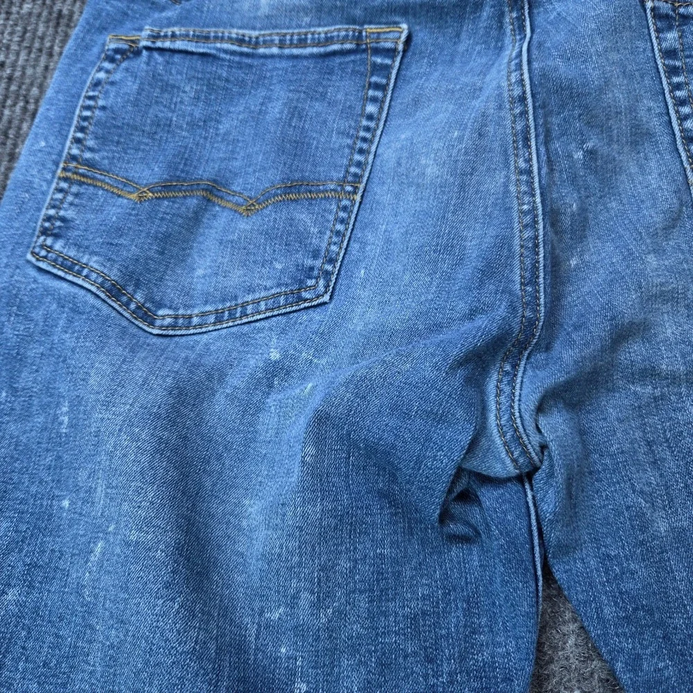 American Eagle Slim Straight Jeans Mens 34x34 Blue Extreme Flex Denim Casual